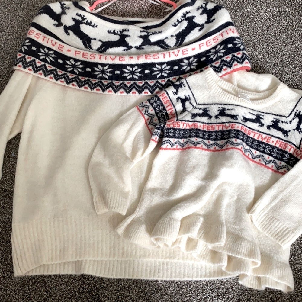 Mommy & Me festive sweaters